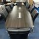Nero Anthracite Boardroom Table - 3m looking down