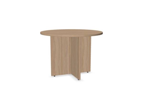 Best selling Solution Round Table, Amber Oak finish, available now in our huge Glasgow Showroom. Solution Range Round Table - 1.0m seats 2-4, or 1.2m seats 4 - 6