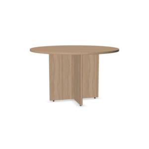 Best selling Solution Round Table, Amber Oak finish, available now in our huge Glasgow Showroom