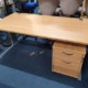 second hand dams oak desk