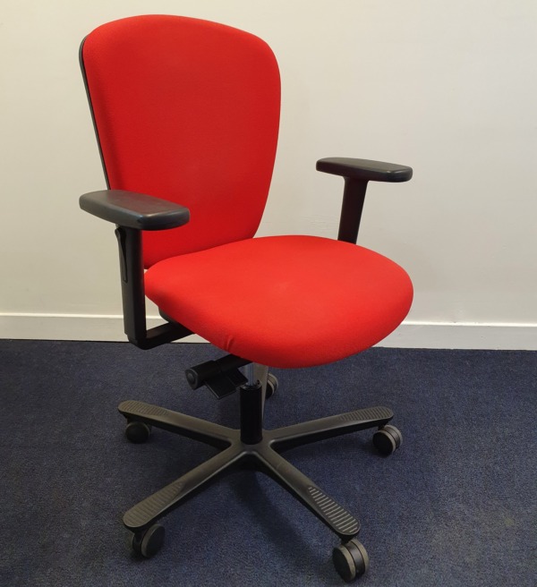used red task operator chairs