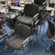 used charcoal fabric meeting chairs with arms