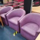 Used Purple Tub Chairs