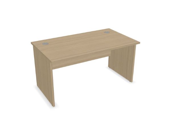 1400 x 800mm Whitened Oak desk