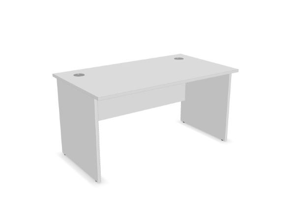 1400 x 800mm white desk