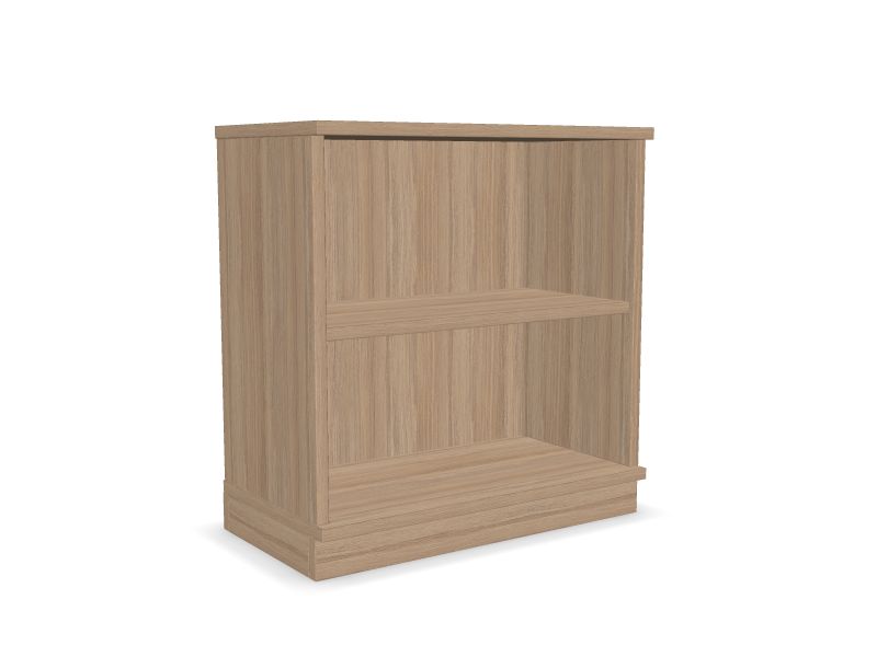Low Bookcase, Amber Oak, 1 adjustable shelf
