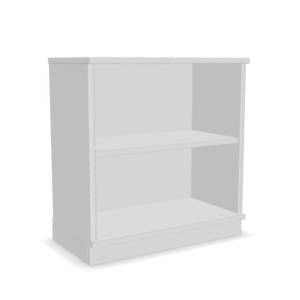 Low Bookcase, White, 1 adjustable shelf