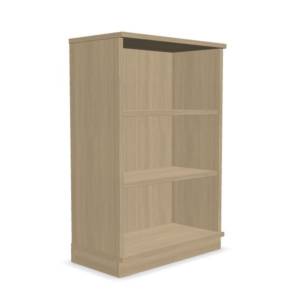 Medium Bookcase, Whitened Oak, 2 adjustable shelves