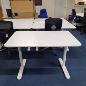 Office Desk Table, height settable, front view