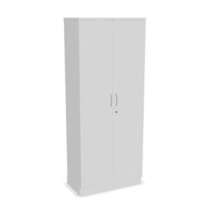 Tall White Wooden Cupboard