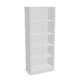Tall White Wooden Cupboard, 4 shelves