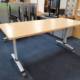 flip top tables in oak 1600x700mm single table