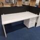 1600-x-800mm-white-desk in showroom