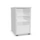 Solution Desk High Pedestal in White, X-ray view
