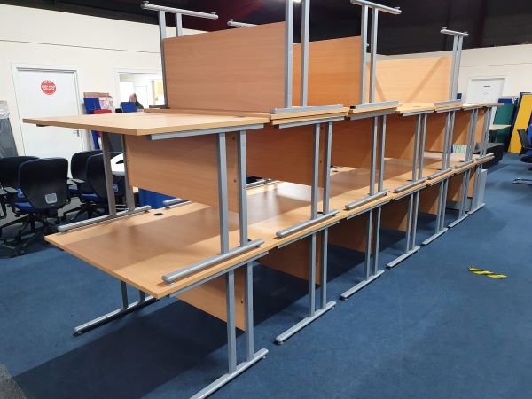 Used Beech Desks, 1200mm x 800mm
