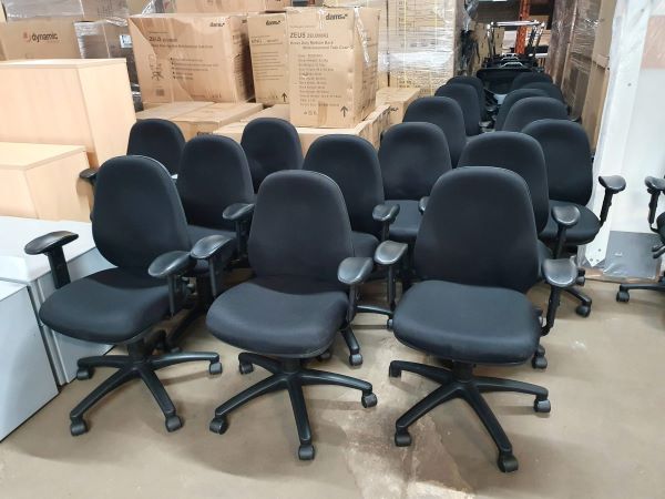 black operator chair height adjustable arms