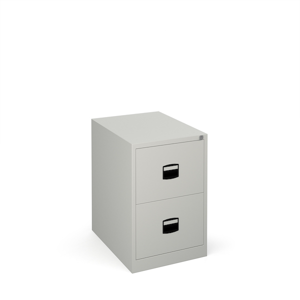 Dams Steel 2 drawer Contract Filing Cabinets in grey