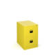 Dams Steel 2 drawer Contract Filing Cabinets in yellow