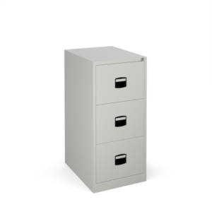 Dams Steel 3 drawer Contract Filing Cabinets in grey