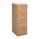 Dams Wooden 4 drawer filing cabinet, beech