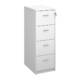 Dams Wooden 4 drawer filing cabinet, white