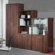 Dams Universal Double Door Cupboard 1090mm high from Office Furniture Centre, in walnut, room setting