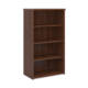 Dams Universal Bookcase 1440mm high, 3 shelves in walnut