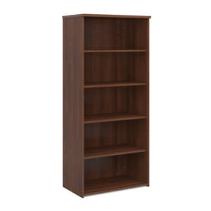 Dams Universal Bookcase 1790mm high, 4 shelves, in walnut