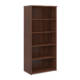 Dams Universal Bookcase 1790mm high, 4 shelves, in walnut