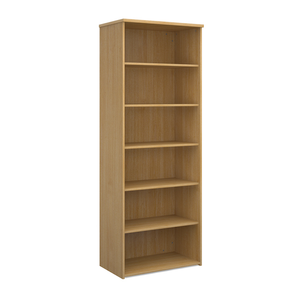 Dams Universal Bookcase 2140mm high, 5 shelves, in oak