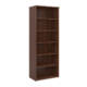 Dams Universal Bookcase 2140mm high, 5 shelves, in walnut