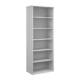 Dams Universal Bookcase 2140mm high, 5 shelves, in white