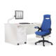 Dams Universal Mobile Pedestal, with 2 drawers, in white from Office Furniture Centre, room setting