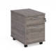 Dams Universal Mobile Pedestal, with 2 drawers, in grey oak from Office Furniture Centre