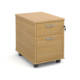 Dams Universal Mobile Pedestal, with 2 drawers, in oak from Office Furniture Centre