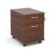 Dams Universal Mobile Pedestal, with 2 drawers, in walnut from Office Furniture Centre