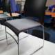 Used Verco Chairs, black, grey, chrome, side view