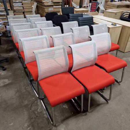 used steelcase chairs in orange