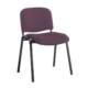 Black frame Stacking Chair in Bridgetown Purple