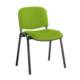 Black frame Stacking Chair in Madura Green