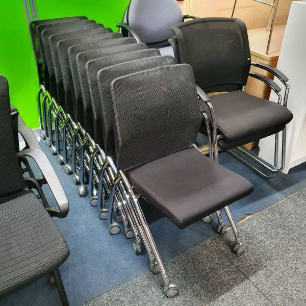 Boss Design Flip up Meeting Chair x 12