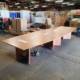 large boardroom table side view