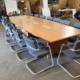 large boardroom table with grey chairs 2