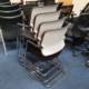 Used Meeting Chairs, White back 4 available as a set in our huge Glasgow Showroom