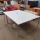 white chrome boardroom table
