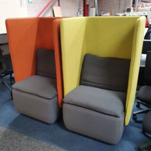 used high sided armchairs