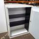 1150mm high 2 shelf Bisley Tambour, doors open