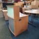 Used Reception desk side view