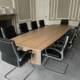 used boardroom table and 10 chairs