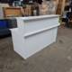 used white reception desk front